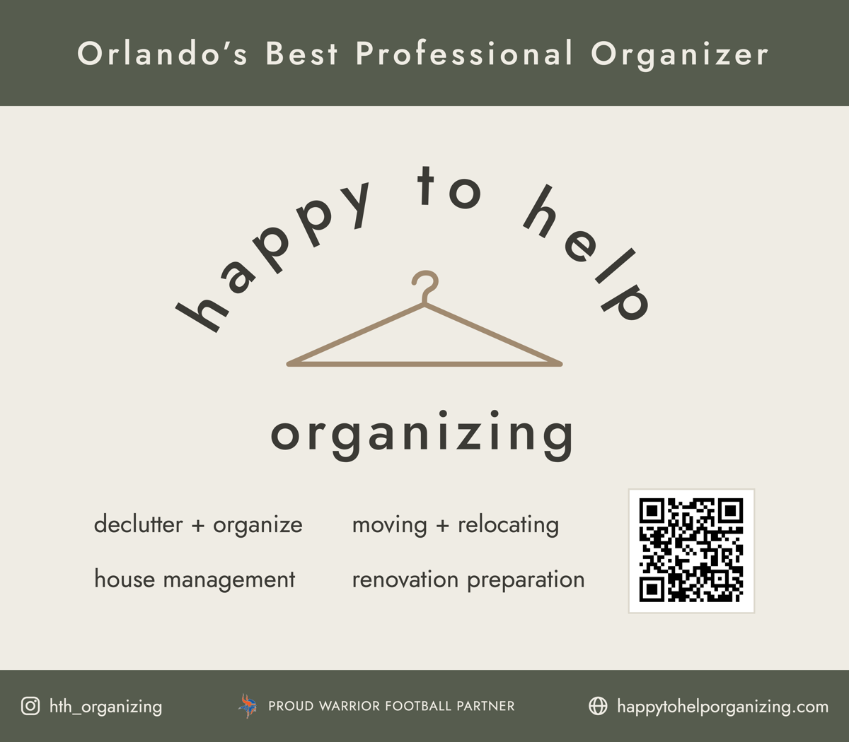 Happy To Help Organizing logo